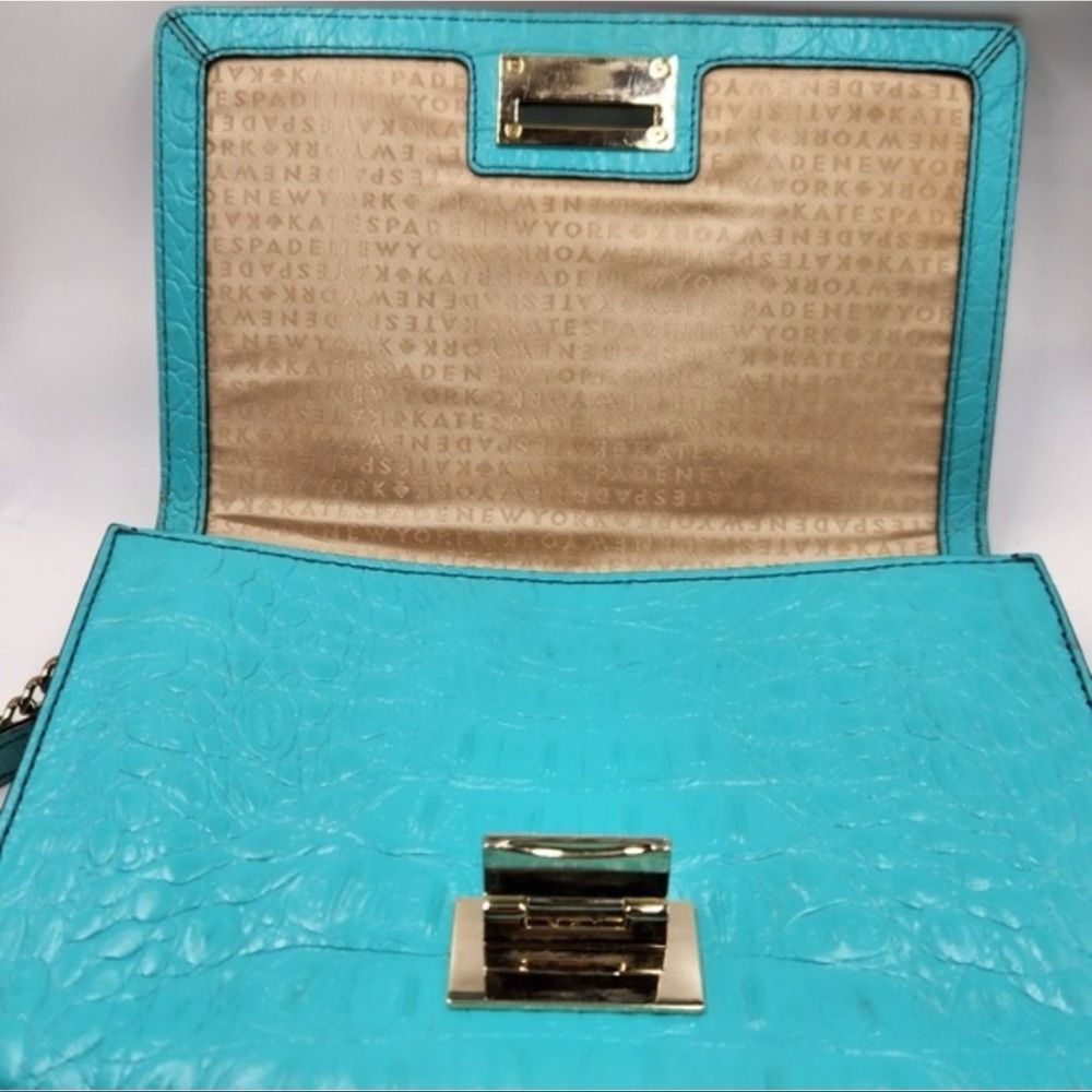 Kate Spade Orchard Valley Fiona Crossbody Bag – Turquoise Blue - Picture 6 of 10